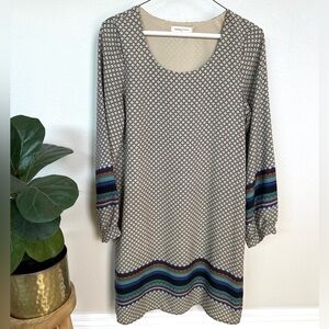 Newbury Kustom Geometric Long Sleeve Dress